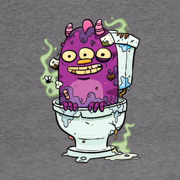 Stinky Little Toilet Monster by striffle